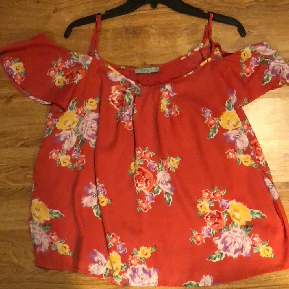 Off the shoulder floral top